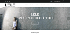 Desktop Screenshot of leleclothing.com